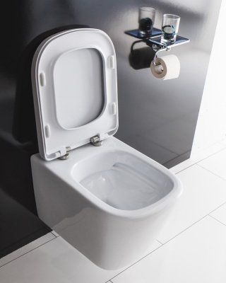 Belbagno Albano унитаз подвесной безободковый, BB120CHR от интернет-магазина Purezza 