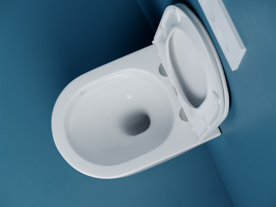 Ceramicanova Vogue Подвесной унитаз, безободковый, смыв торнадо CN4008T Белый от интернет-магазина Purezza 