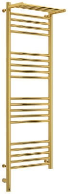 Сунержа Богема с полкой 3.0 Электрический полотенцесушитель 1200х400 Золото от интернет-магазина Purezza 