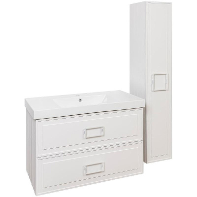 La Fenice Cubo Twin Тумба под раковину 97.6х46.9 FNC-01-CUB-B-100-2 Белый матовый от интернет-магазина Purezza 