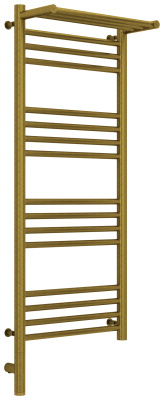 Сунержа Богема с полкой 3.0 Электрический полотенцесушитель 1000х400 Состаренная бронза от интернет-магазина Purezza 