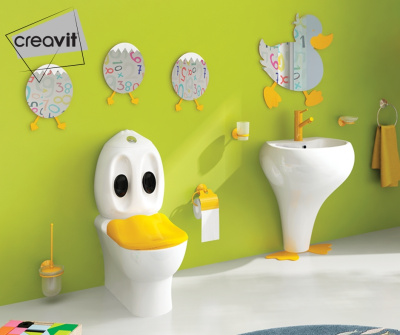 Creavit DUCKY Зеркало детское, "Яйцо" 20,8х30,7 DC30035-B Желтый от интернет-магазина Purezza 