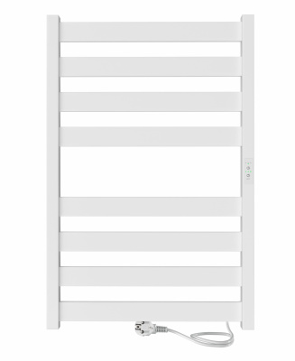 INDIGO Oktava Slim 5 Электрический полотенцесушитель 800х500 LСLOKS5E80-50WMRt Матовый белый от интернет-магазина Purezza 
