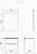 Creavit Tion Тумба с раковиной подвесная 57х43.3 TN0060.42 Черный/Белый от интернет-магазина Purezza 
