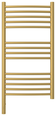 Сунержа Богема 3.0 выгнутая Электрический полотенцесушитель 800х400 Матовое золото от интернет-магазина Purezza 