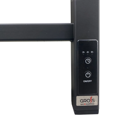 Grois Alex Электрический полотенцесушитель GR101 50х60 П6 9005 U Черный от интернет-магазина Purezza 