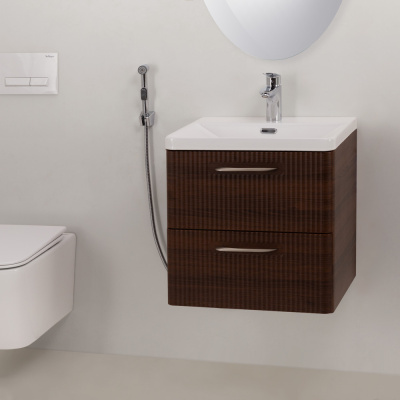 BelBagno DUE Смеситель для раковины с гигиеническим душем DUE-LVM/HGN-CRM-W0 от интернет-магазина Purezza 