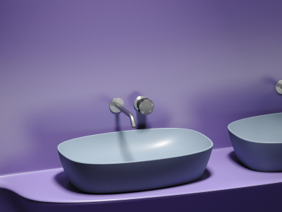 Ceramicanova Element Умывальник накладная чаша овальная 60х38 CN6049MHL Серо-голубой матовый от интернет-магазина Purezza 
