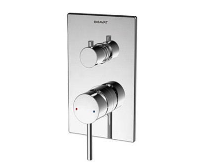 Bravat Arc Встраиваемый смеситель для душа P69193C-ENG от интернет-магазина Purezza 