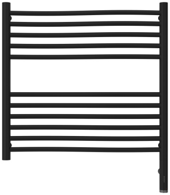 Сунержа Флюид 3.0 Электрический полотенцесушитель 600х600 Матовый черный от интернет-магазина Purezza 