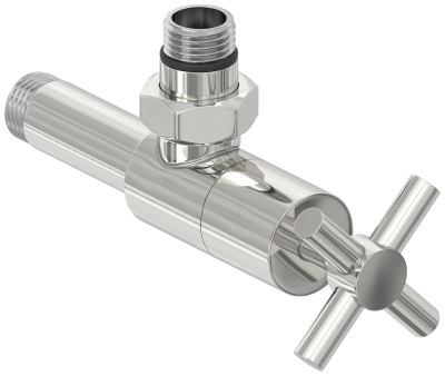Сунержа Вентиль угловой крест G 1/2" НР х G 1/2" НР 00-1408-1212 от интернет-магазина Purezza 