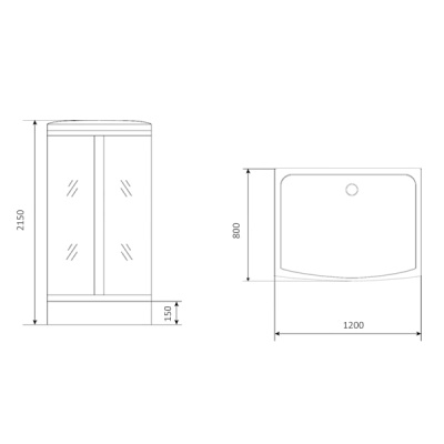 Comforty Душевая кабина 120х80 303 от интернет-магазина Purezza 