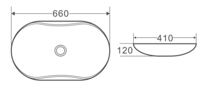Belbagno BB1334 Раковина накладная керамическая 66х41 от интернет-магазина Purezza 