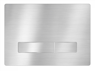 KK-POL Смывная клавиша Vitrum Metal Slim, 350/PSM/005-00-00 Нержавеющая сталь от интернет-магазина Purezza 