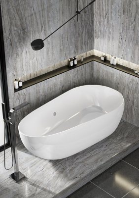 Maxonor ESPÍRITU Акриловая ванна 1700х850х600 PL-BT1707 Белый от интернет-магазина Purezza 