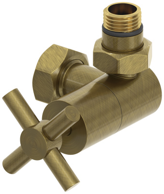 Сунержа Вентиль 3D правый (крест) G 1/2" НР х G 3/4" НГ 05-1411-1234 Состаренная бронза от интернет-магазина Purezza 