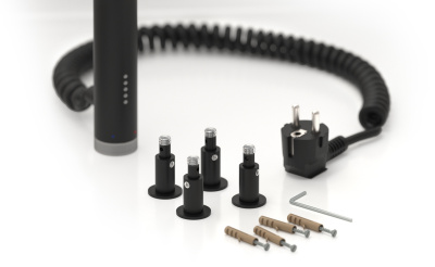 Сунержа Галант МЭМ Электрический полотенцесушитель 800x500 Матовый черный от интернет-магазина Purezza 