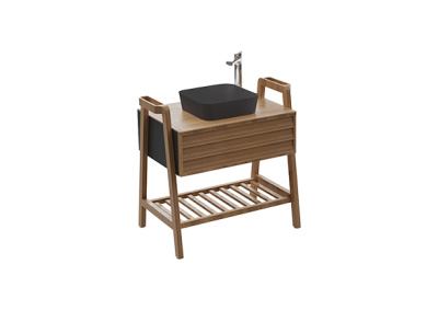 Creavit Truva Тумба с раковиной напольная 81х60 TR0080.01ANM+UL040-00AM00E-00 Коричневый от интернет-магазина Purezza 