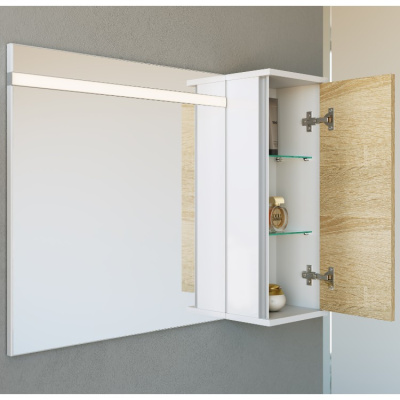 AQWELLA Miami Шкафчик навесной 25х65х17 Mai.04.25 Дуб сонома от интернет-магазина Purezza 