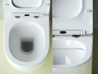 Ceramicanova Metropol Rimless Напольный приставной унитаз CN4004 Белый от интернет-магазина Purezza 