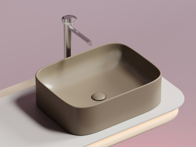 Ceramicanova Element Умывальник чаша накладная прямоугольная 50.5х38 CN6052MC Капучино матовый от интернет-магазина Purezza 