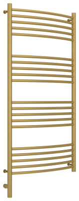 Сунержа Богема 3.0 выгнутая Электрический полотенцесушитель 1200х600 Матовое золото от интернет-магазина Purezza 