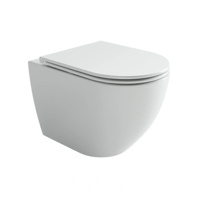 Ceramicanova Амато (Amato) Унитаз подвесной торнадо, с сиденьем микролифт, белый. арт. CN4013T от интернет-магазина Purezza 