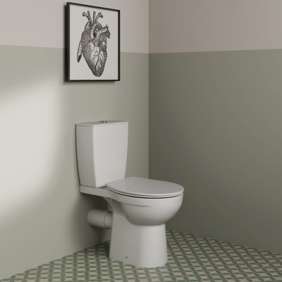 Ideal Standard Сиденье и крышка с функцией плавного закрытия (стальные винты, пластиковые кожухи) дюропласт E131801 Белый от интернет-магазина Purezza 