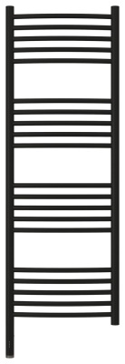 Сунержа Богема 3.0 выгнутая Электрический полотенцесушитель 1200х400 Матовый черный от интернет-магазина Purezza 