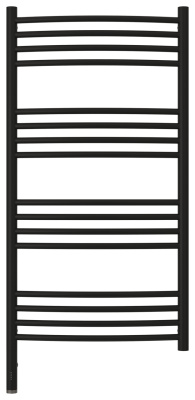 Сунержа Богема 3.0 выгнутая Электрический полотенцесушитель 1000х500 Матовый черный от интернет-магазина Purezza 