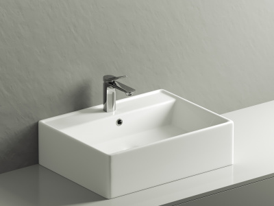 Ceramicanova Element Умывальник чаша накладная прямоугольная 59х44,5 CN6046 Белый от интернет-магазина Purezza 