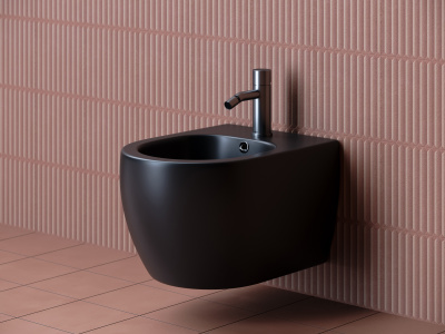 Ceramicanova Play Подвесное биде CN3002MB Черный матовый от интернет-магазина Purezza 