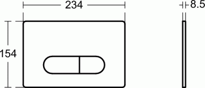 Ideal Standard OLEAS M1 Механическая панель смыва R0115A6 Матовый черный от интернет-магазина Purezza 