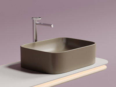 Ceramicanova Element Умывальник чаша накладная прямоугольная 50.5х38 CN6052MC Капучино матовый от интернет-магазина Purezza 