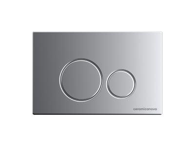 Ceramicanova Envision Система инсталляции для унитазов с кнопкой смыва Round, хром матовый CN1001M от интернет-магазина Purezza 