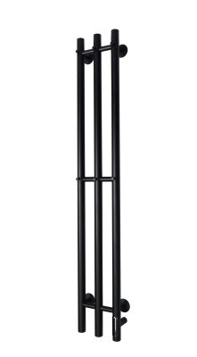 Grois Trio Полотенцесушитель электрический GR138 19х120 П3 9005 Матовый черный от интернет-магазина Purezza 