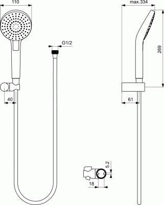 Ideal Standard BC447AA CERAFLEX Промо комплект 4 в 1 (A6758AA + B2239AA + B9448AA+ BA193AA) от интернет-магазина Purezza 
