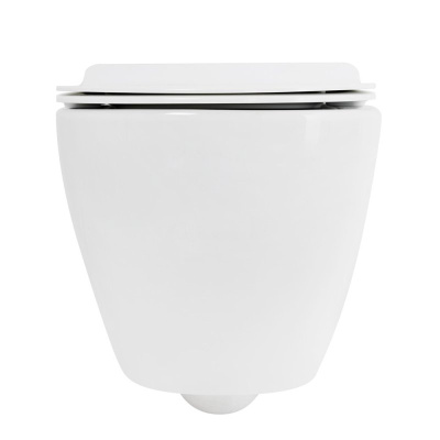 Cezares STYLUS Унитаз подвесной безободковый CZR-513-TH-R Белый от интернет-магазина Purezza 