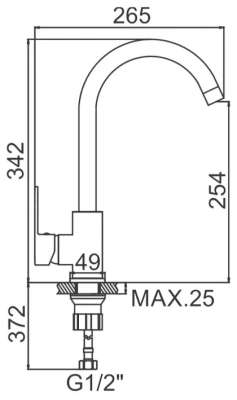 Ledeme H10 Смеситель для кухни L4010 от интернет-магазина Purezza 