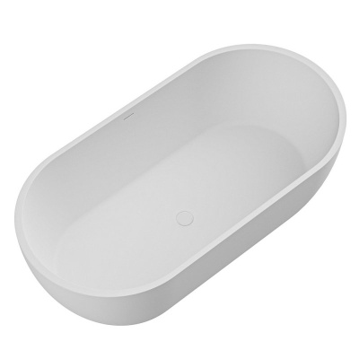 Cezares Stylus Solid Surface Ванна из искусственного камня 1600х800х540 CZR-STYLUS-160-80-54-SSB Белый матовый от интернет-магазина Purezza 