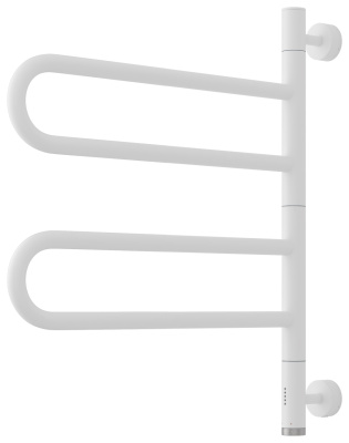 Сунержа Парео 4.0-2С Электрический поворотный полотенцесушитель 567х535 30-0823-0567 Матовый белый от интернет-магазина Purezza 