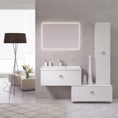 AQWELLA Infinity Подвесная тумба 80х40 Inf.01.08/001 Белый глянец от интернет-магазина Purezza 