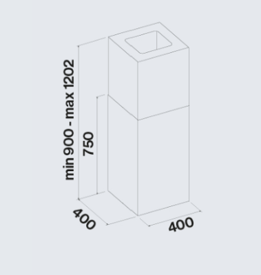 Falmec White MIRA(Plus) isola 40 bianco (800) Вытяжка островная белая 40 см, CMFI40.E14P2#EUB490F от интернет-магазина Purezza 