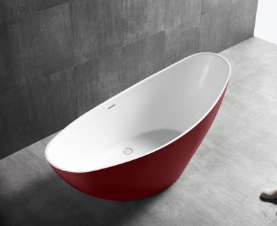 ABBER Акриловая ванна 184x79x77 AB9233R Красный от интернет-магазина Purezza 