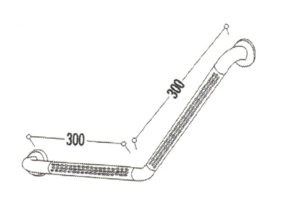Creavit Поручень угловой TB310 Белый от интернет-магазина Purezza 
