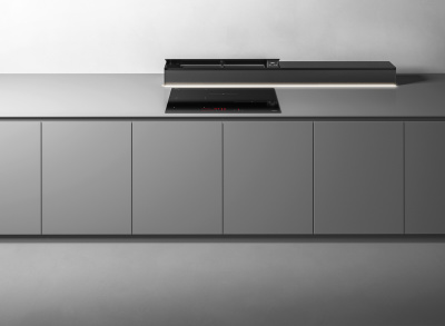 Falmec MONOLITH 90 VETRO NERO Вытяжка встраиваемая в столешницу 90 см от интернет-магазина Purezza 