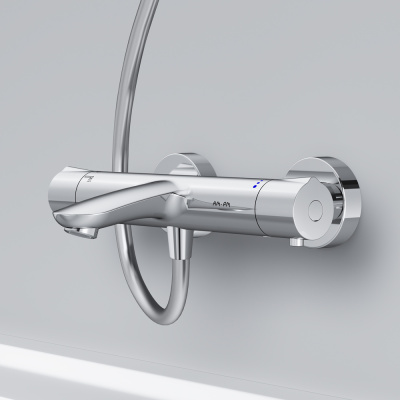 AM.PM Like Смеситель для ванны и душа с термостатом F8050000 от интернет-магазина Purezza 