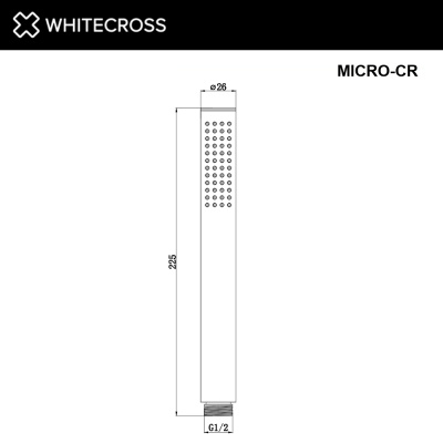 Whitecross Душевая лейка MICRO-CR от интернет-магазина Purezza 