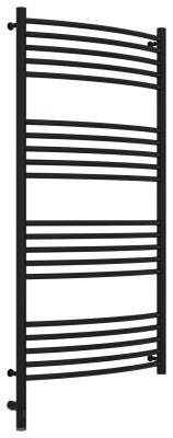 Сунержа Богема 3.0 выгнутая Электрический полотенцесушитель 1200х600 Матовый черный от интернет-магазина Purezza 