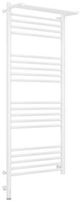 Сунержа Богема с полкой 3.0 Электрический полотенцесушитель 1200х500 Белый от интернет-магазина Purezza 